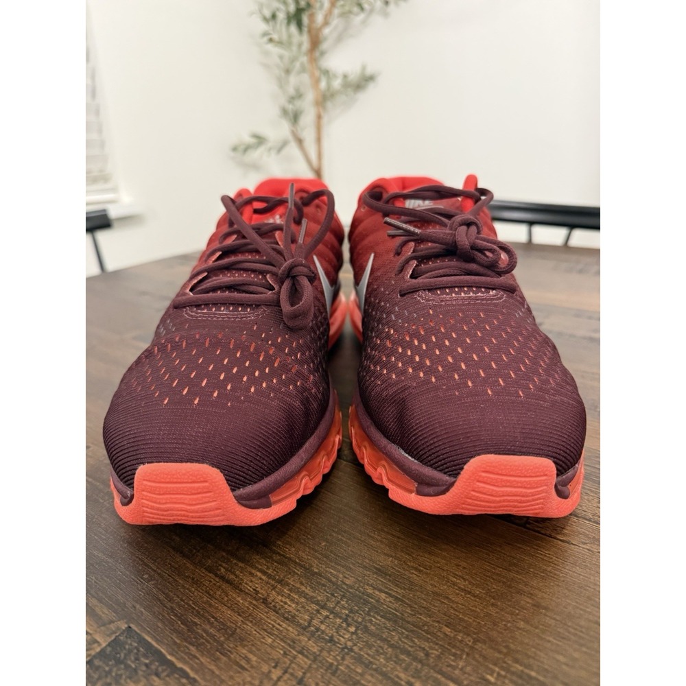 Nike Air Max 2017 Night Maroon White Red Sneakers 849559-601 Men's Size 13 NEW - Picture 3 of 10